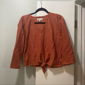 Madewell tie front top
